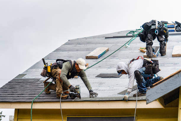 Professional Emergency Roof Repair technician working in Lunenburg, MA
